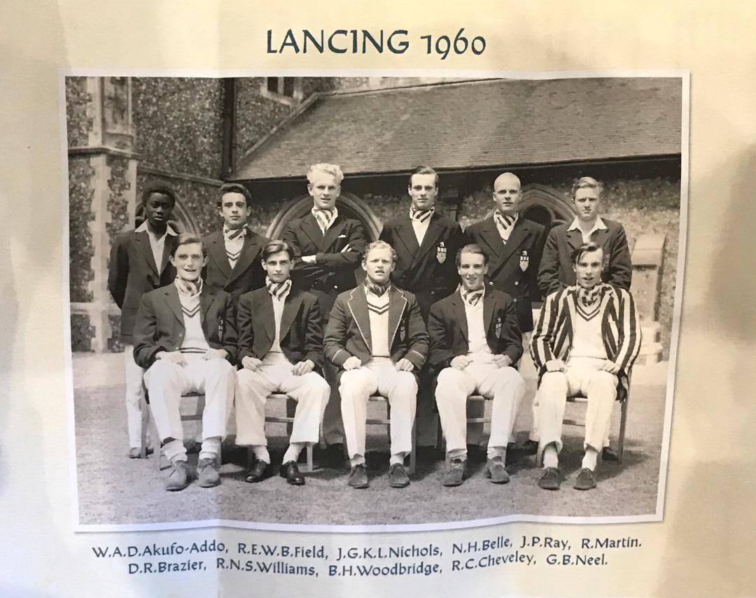 Akufo-Addo with class mates in a class photograph in 1960 at Lancing Cllege