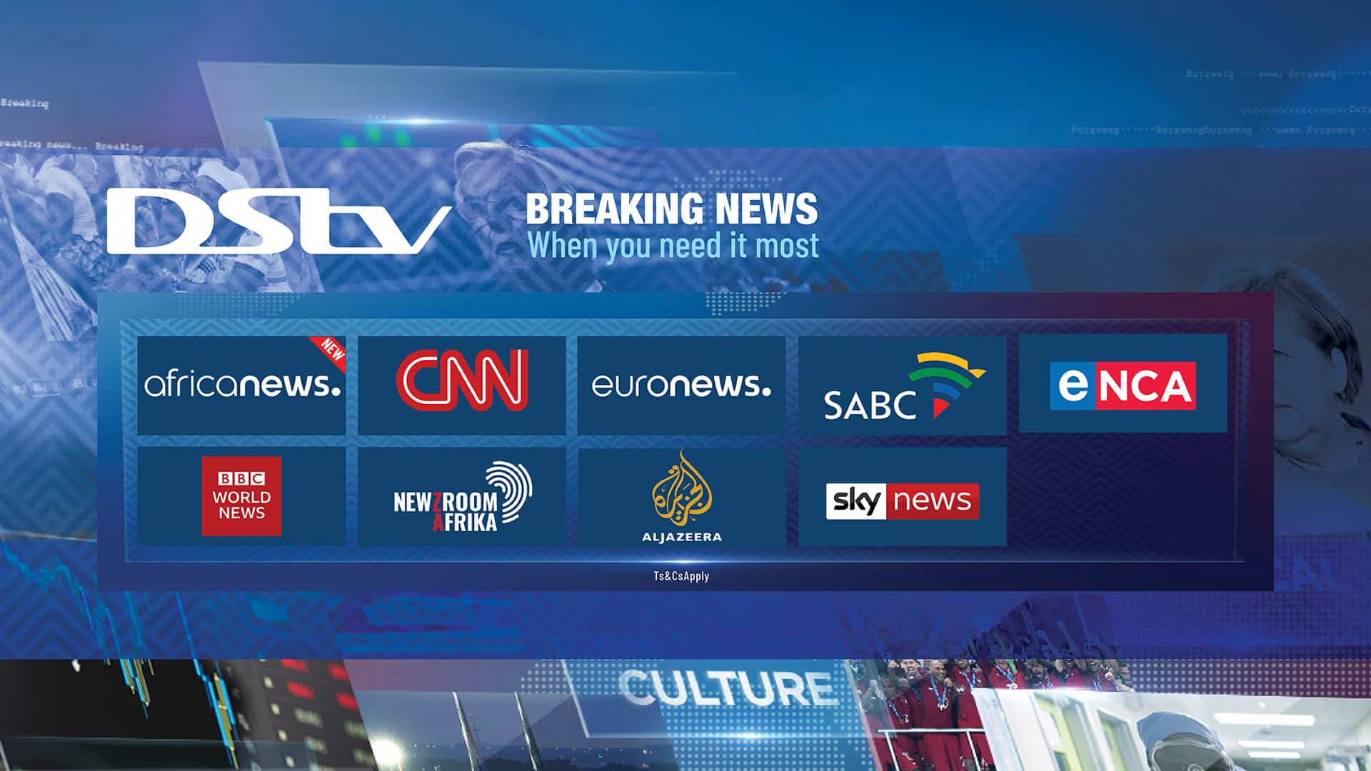 List of DSTV Channels and their codes