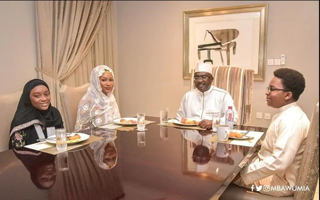 Bawumia's son with his mom Samira