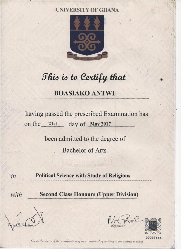 Top Legon Political Science graduate turns Washing bay attendant
