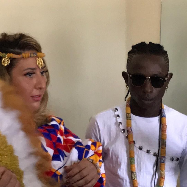 Patapaa finally marries his German girlfriend Liha Miller