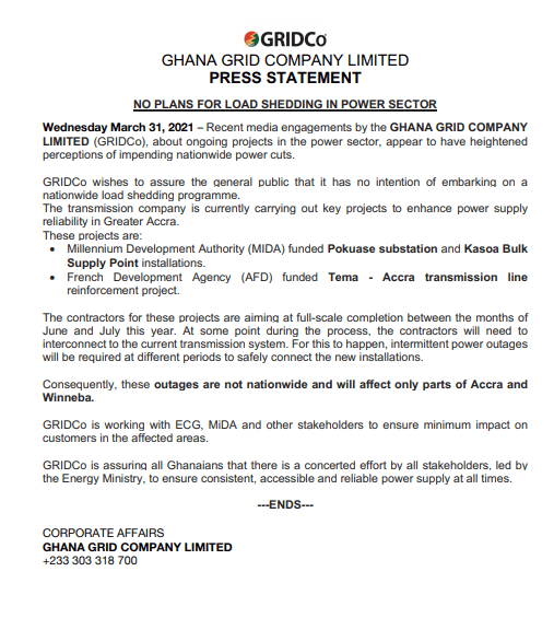 GRIDCO-Letter on Dumsor