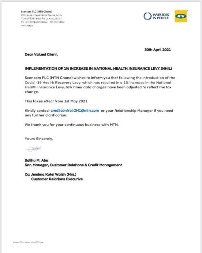 mmtn letter on tariff increase
