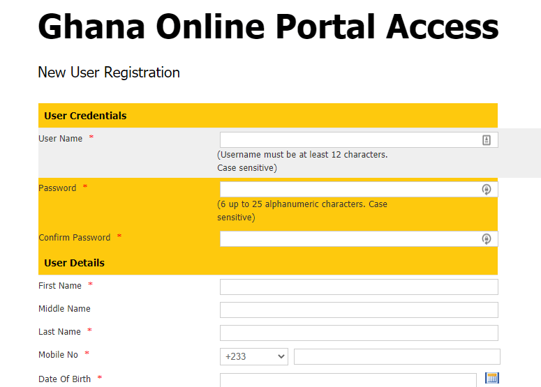 rgd form How to register your business online in Ghana