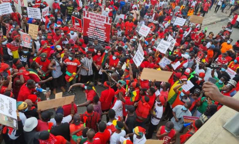 FixTheCountry demo ongoing | Credit: Asaase Radio