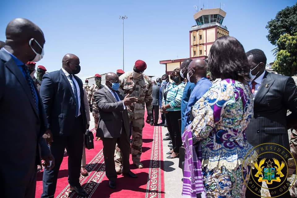 Photos of the ECOWAS head's visit to Guinea, Conakry.