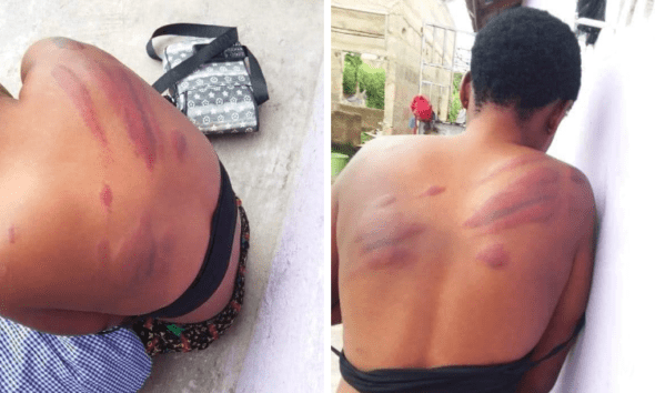 Headmaster mercilessly lashes final year student at Jachie-Pramso SHS