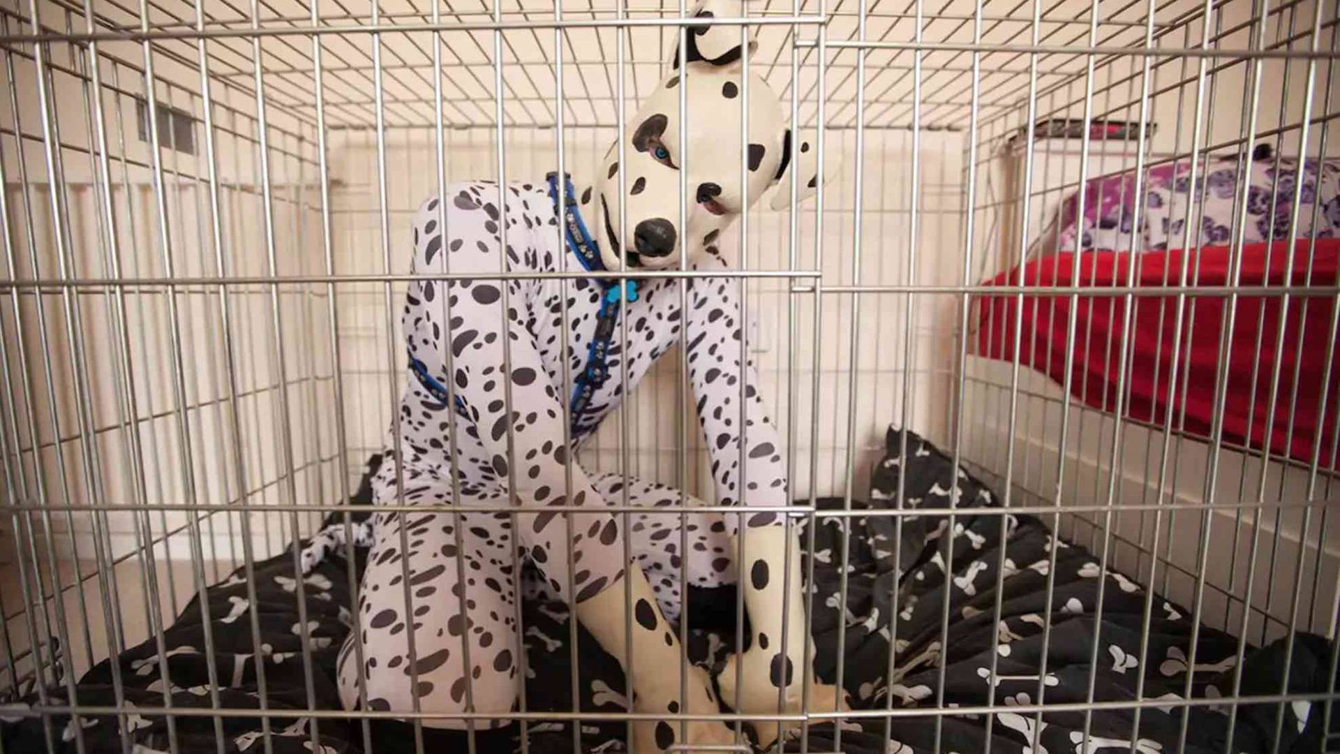 tom-peters-in a dog cage