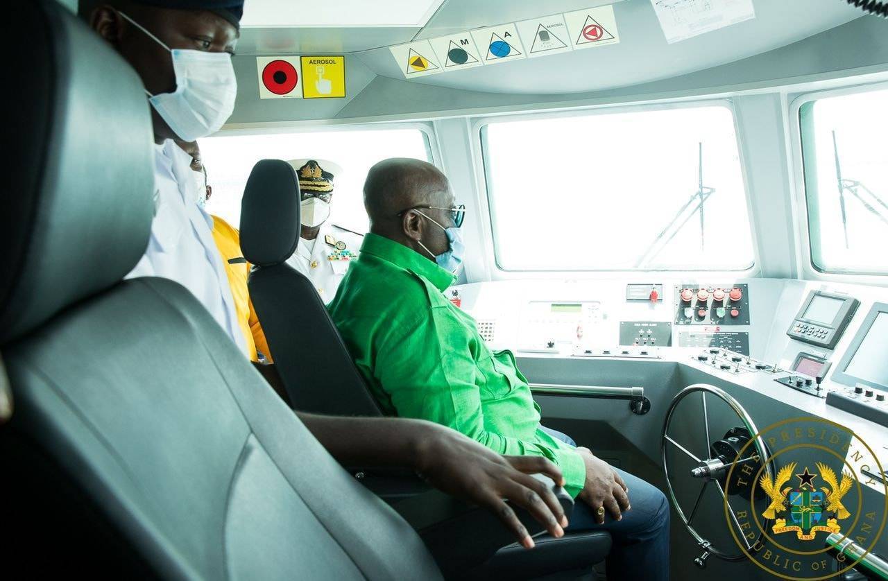 Akufo-Addo delivers 4 modern naval ships to the Ghana Navy