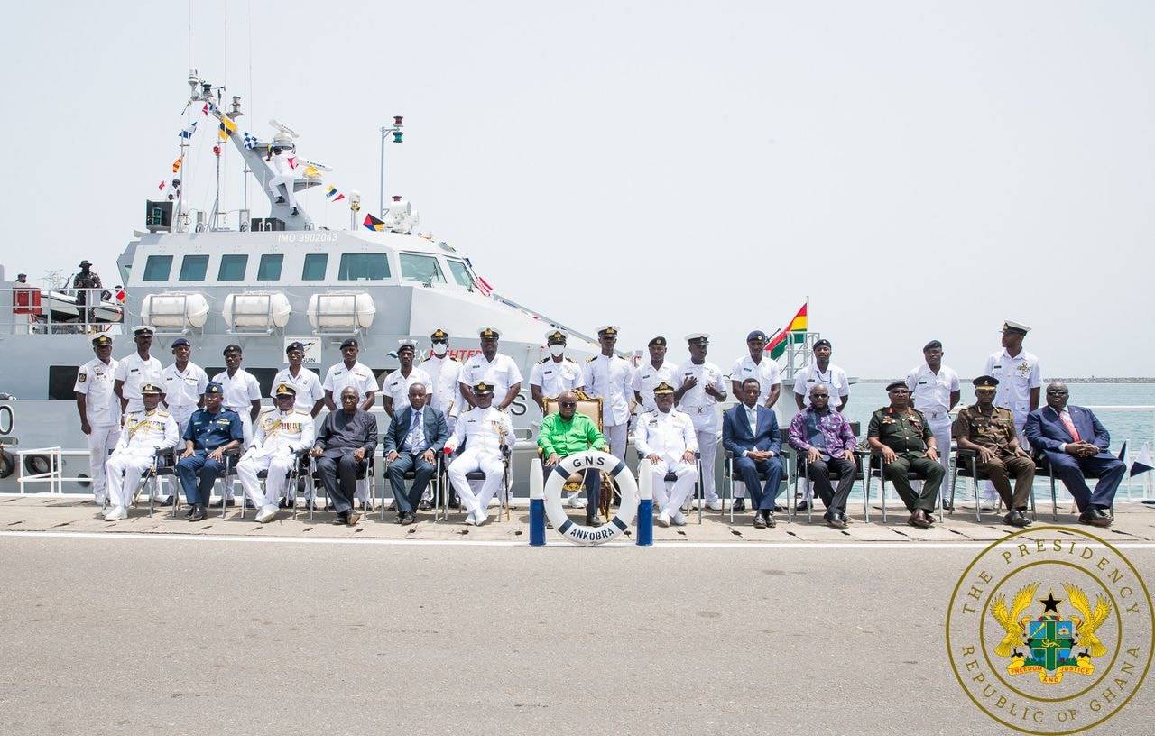 Akufo-Addo delivers 4 modern naval ships to the Ghana Navy