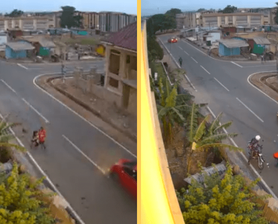 Woman helplessly robbed