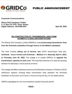 Gridcos statement
